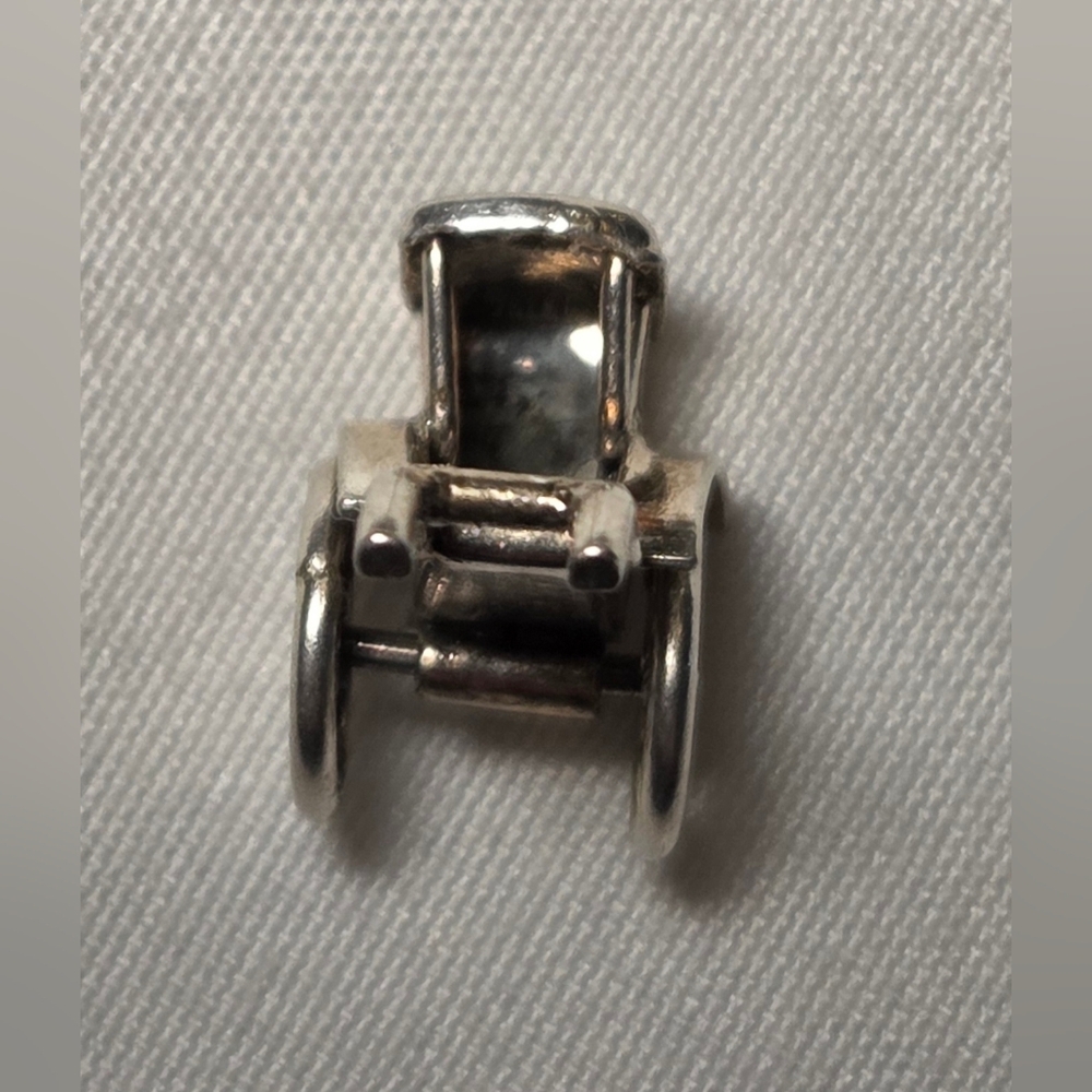 Sterling Silver Rickshaw Charm - Picture 4 of 5